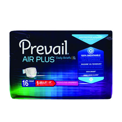 Picture of Prevail air plus daily briefs with tabs  16 ct.  medium: 26 –  48 in.