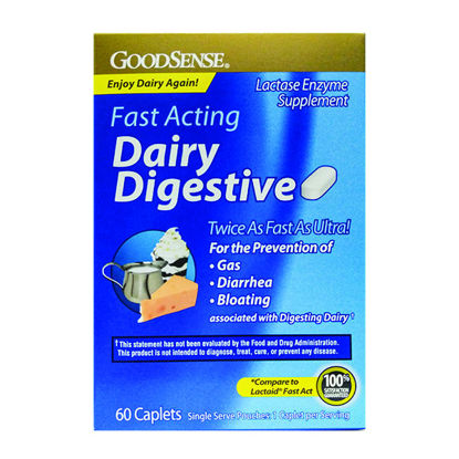Picture of Dairy digestive fast acting caplets 60 ct.
