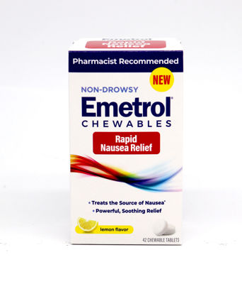 Picture of Emetrol chewable rapid nausea relief 42/ct