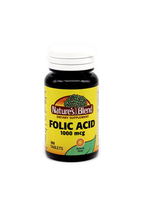 Picture of ** Folic Acid 1 MG (1000 mcg) 100/ct