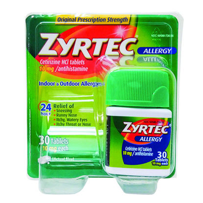 Picture of Zyrtec 10mg tablets 30 ct.