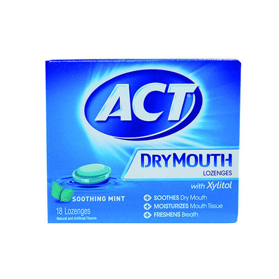 Picture of Act dry mouth lozenges 18 ct.