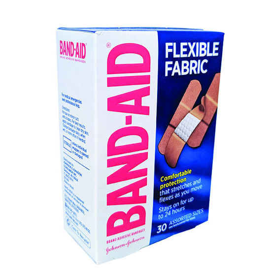 Picture of Band-Aid flexible fabric assorted bandages 30 ct.