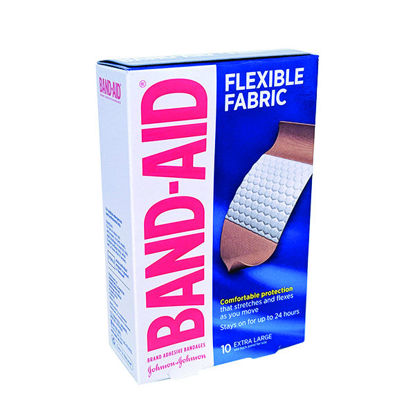 Picture of Band-Aid flexible fabric XL bandages 1 3/4 in. x 4 in. 10 ct.