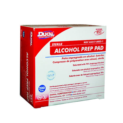 Picture of Alcohol wipes 1 in. x 2 in. 200 ct.