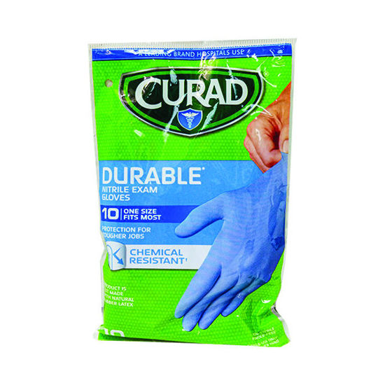 Picture of Curad nitrile exam gloves 10 ct. - one size fits most