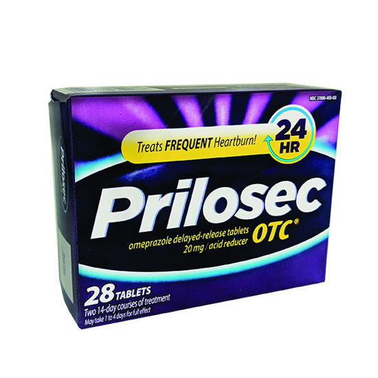 Picture of Prilosec 20mg otc tablets 28 ct.