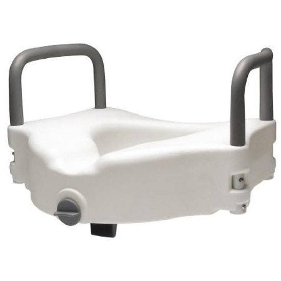 Picture of Locking Raised Toilet Seat with Removable Arms