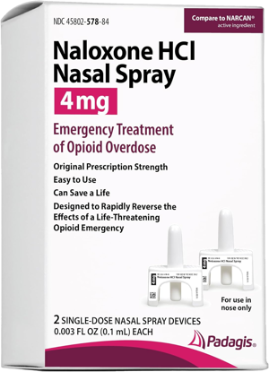 Picture of Naloxone Nasal Spray, 4 mg, 2 pack